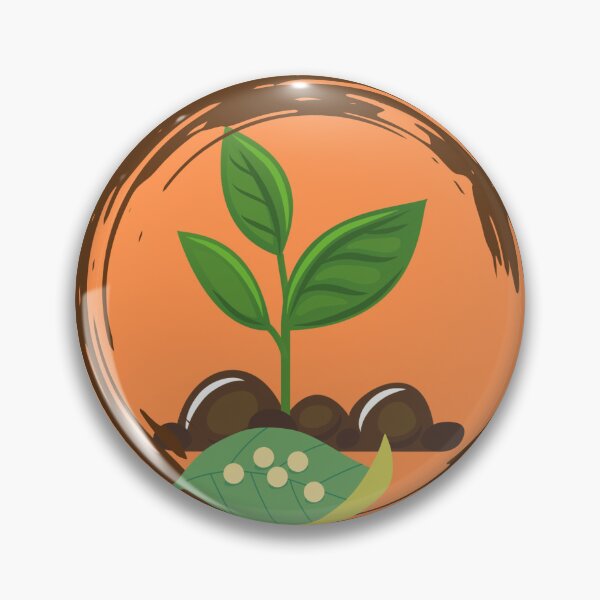 Item preview, EGG LVL Camp Enchanted Plant badge designed and sold by CampEnchanted.