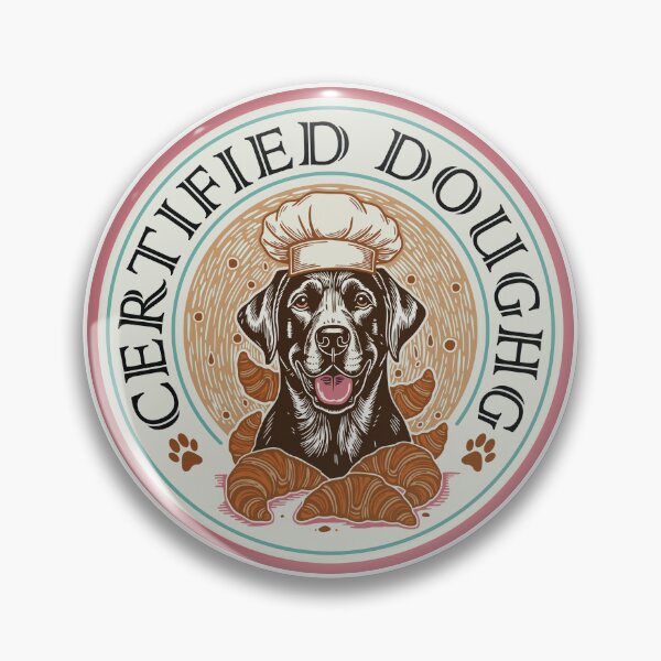 Item preview, Certified Doughg – Funny Dog Chef Design_Color1301 designed and sold by Merrko-Atelier.