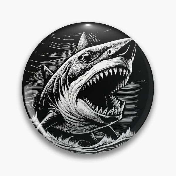 Item preview, Ferocious Megalodon Shark Emerging from Water designed and sold by ART ATTACK ZONE.