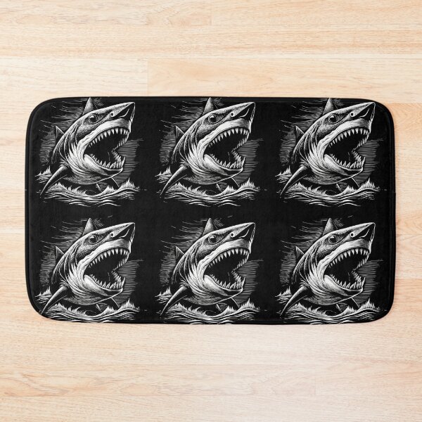 Item preview, Ferocious Megalodon Shark Emerging from Water designed and sold by ART ATTACK ZONE.