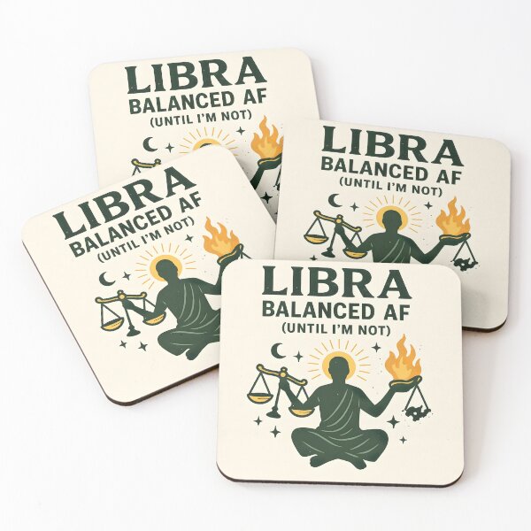 Item preview, Libra Zodiac Funny Design – Balanced AF Until I’m Not designed and sold by VoidBloom Studio.