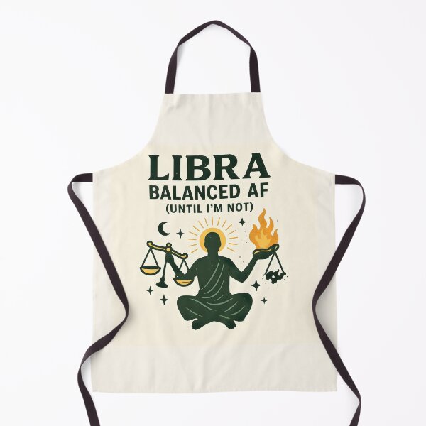 Item preview, Libra Zodiac Funny Design – Balanced AF Until I’m Not designed and sold by VoidBloom Studio.