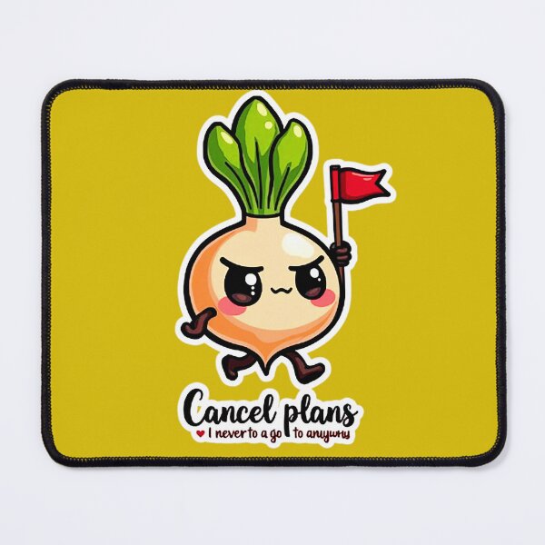 Item preview, Cancel Plans Onion – Funny Introvert Cartoon Illustration designed and sold by Kuber16.