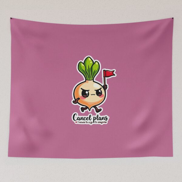 Item preview, Cancel Plans Onion – Funny Introvert Cartoon Illustration designed and sold by Kuber16.