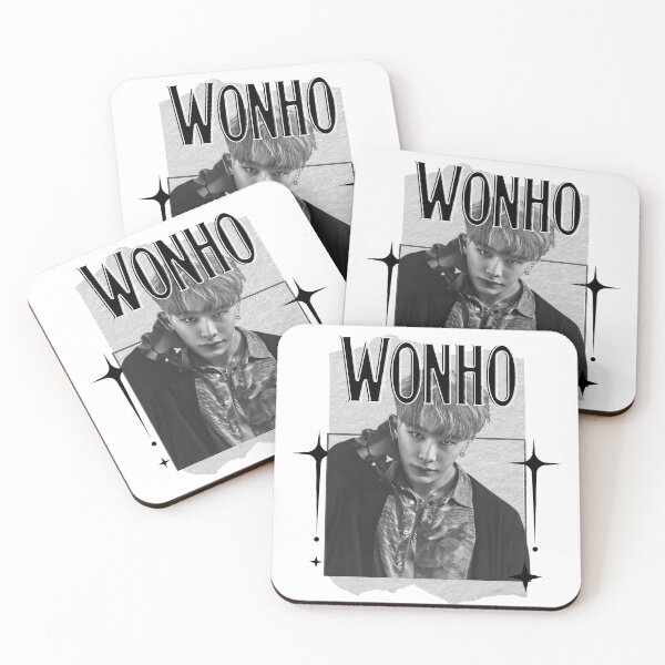 Item preview, Wonho Kpop Soloist Monochrome Black and White Classic Design Collage  designed and sold by HELL0WBELLO.