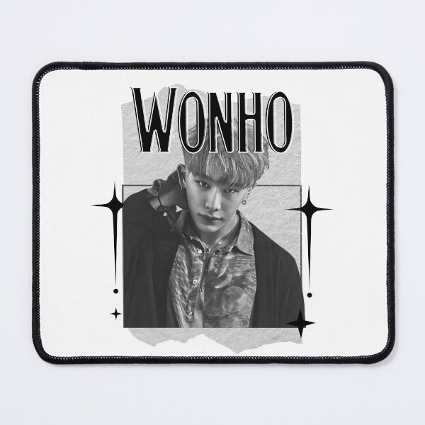 Item preview, Wonho Kpop Soloist Monochrome Black and White Classic Design Collage  designed and sold by HELL0WBELLO.