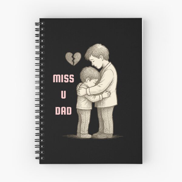 Item preview, Miss You Dad - Emotional Sketch for Grief, Love, and Loss designed and sold by Just Meaningful.