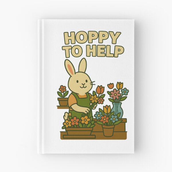 Item preview, Hoppy to Help – Floral Bunny Service designed and sold by inkNext.