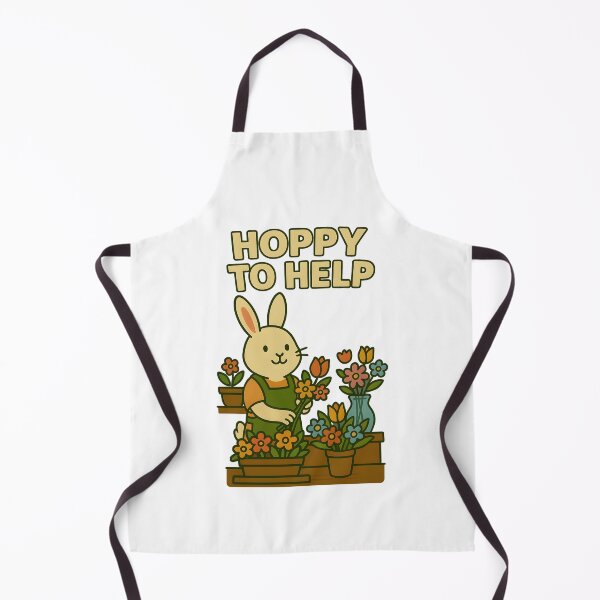 Item preview, Hoppy to Help – Floral Bunny Service designed and sold by inkNext.