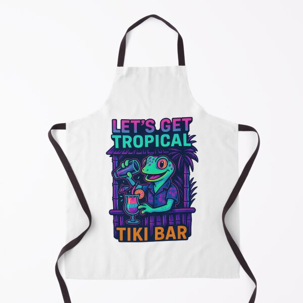 Item preview, Neon Nights with the Tiki Gecko designed and sold by inkNext.