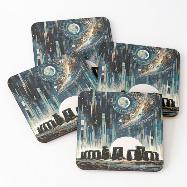 Item preview, Solstice Sundown | Stonehenge Under the Moon designed and sold by Stoneflower-Art.