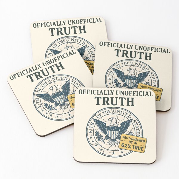 Item preview, Officially Unofficial Truth – 62% True AI Fact-Check Parody designed and sold by VoidBloom Studio.