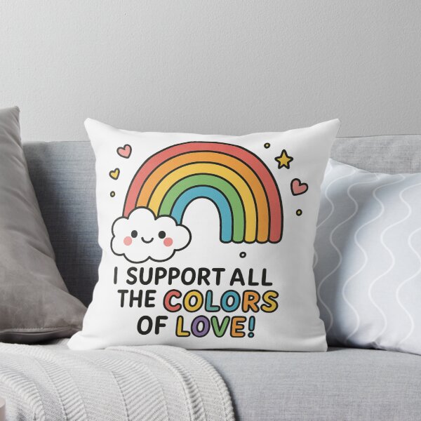 Item preview, ❤️I Support All the Colors of Love!❤️ designed and sold by Felt & Spoken.