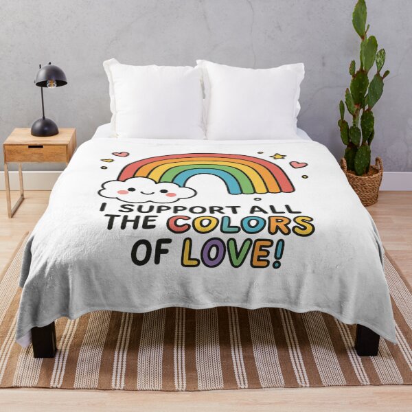Item preview, ❤️I Support All the Colors of Love!❤️ designed and sold by Felt & Spoken.