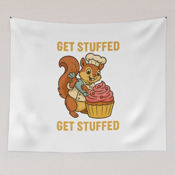 Item preview, Sweet Chaos – Squirrel at the Cupcake Counter designed and sold by inkNext.
