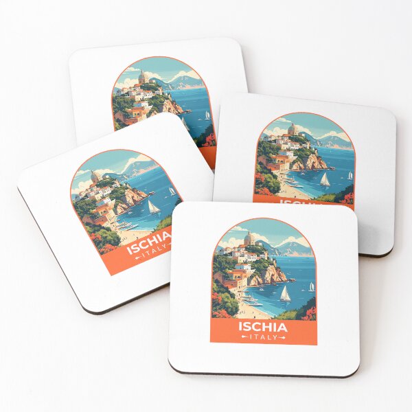 Item preview, Ischia italy Sticker designed and sold by TulipaGraphics.