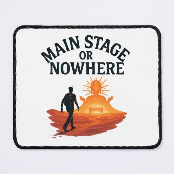 Item preview, Main Stage or Nowhere – Festival Pilgrimage Glowing Desert Art designed and sold by VoidBloom Studio.