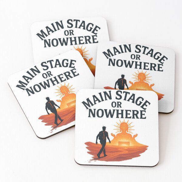 Item preview, Main Stage or Nowhere – Festival Pilgrimage Glowing Desert Art designed and sold by VoidBloom Studio.