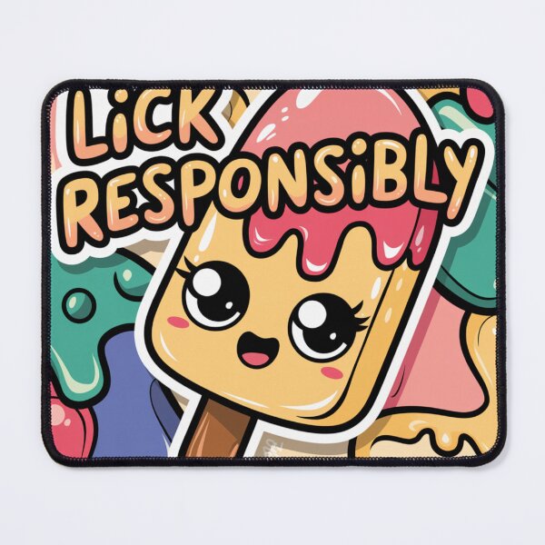 Item preview, Lick Responsibly - Cute Naughty Popsicle Sticker  designed and sold by Arthoughts.
