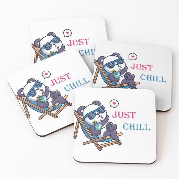 Item preview, Just Chill – Cute Panda Relaxing Summer Design designed and sold by Xyvo_shop.
