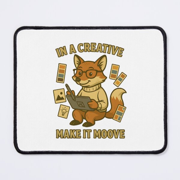 Item preview, The Focused Fox – Graphic Artist in Action designed and sold by inkNext.