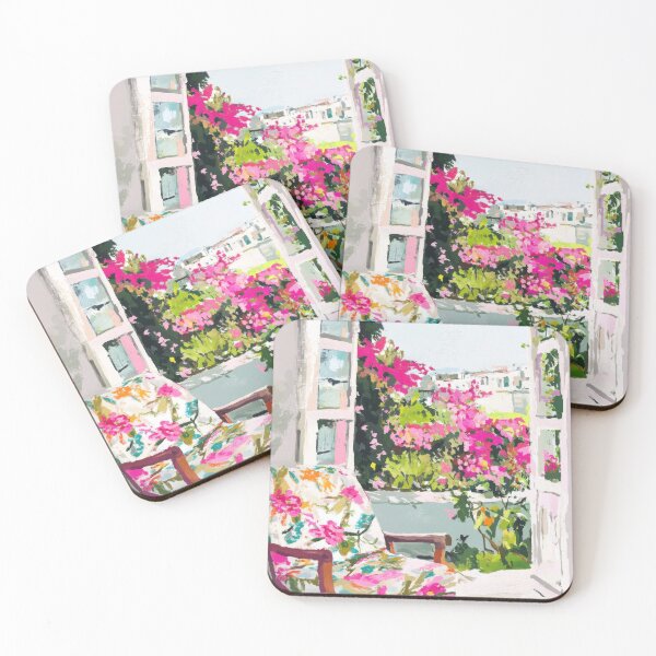 Item preview, Vintage-style Greek garden view designed and sold by ArtHouseNiklas.