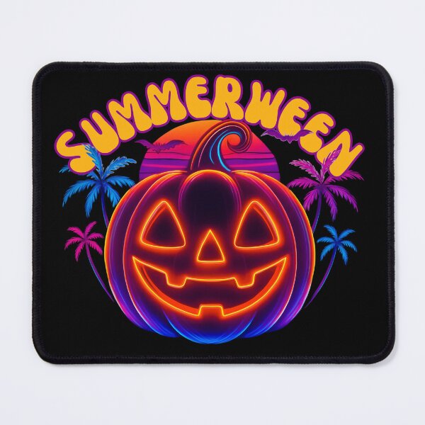 Item preview, Neon Pumpkin Summerween Glow Design designed and sold by CottonandQuill.