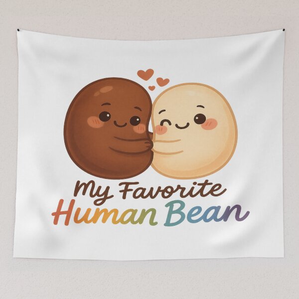 Item preview, My Favorite Human Bean – Queerplatonic Love Pride Design designed and sold by Rajasekar.