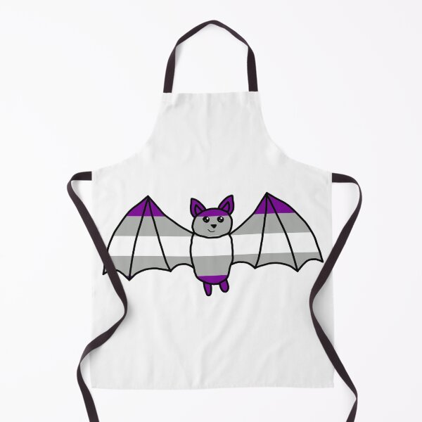Item preview, Cute Gray-asexual Pride Flag Bat designed and sold by ChloeCosDesigns.