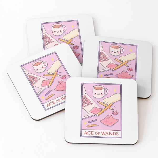Item preview, Ace of Wands Cheeky Cute Cat Office Art designed and sold by Biddakate.