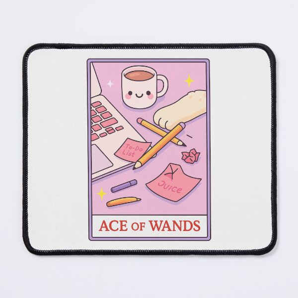 Item preview, Ace of Wands Cheeky Cute Cat Office Art designed and sold by Biddakate.