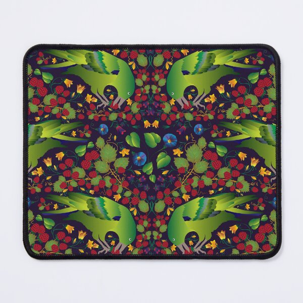 Item preview, Green Birds & Raspberries designed and sold by JennyAnneDesign.
