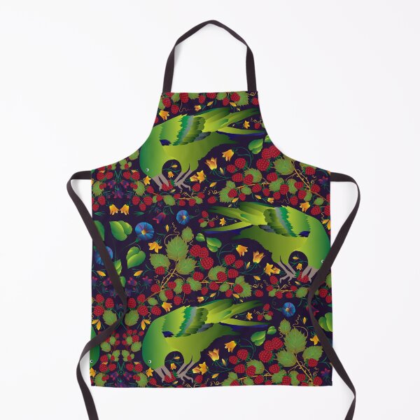 Item preview, Green Birds & Raspberries designed and sold by JennyAnneDesign.