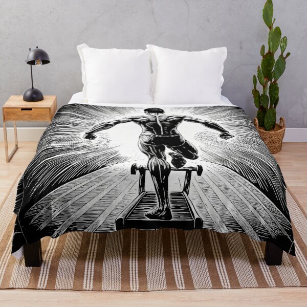 Item preview, Muscular Figure Running Towards Brightness designed and sold by ART ATTACK ZONE.