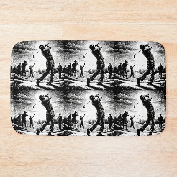 Item preview, Golfer Completing Swing on Cloudy Course designed and sold by ART ATTACK ZONE.