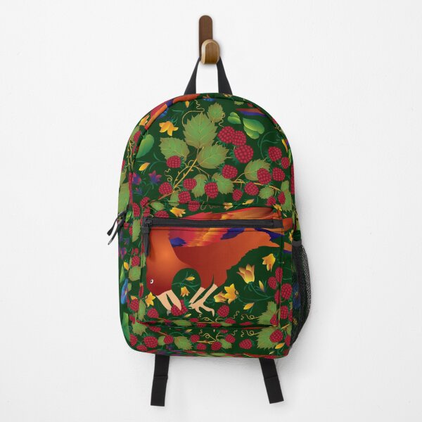 Item preview, Orange Birds & Raspberries designed and sold by JennyAnneDesign.