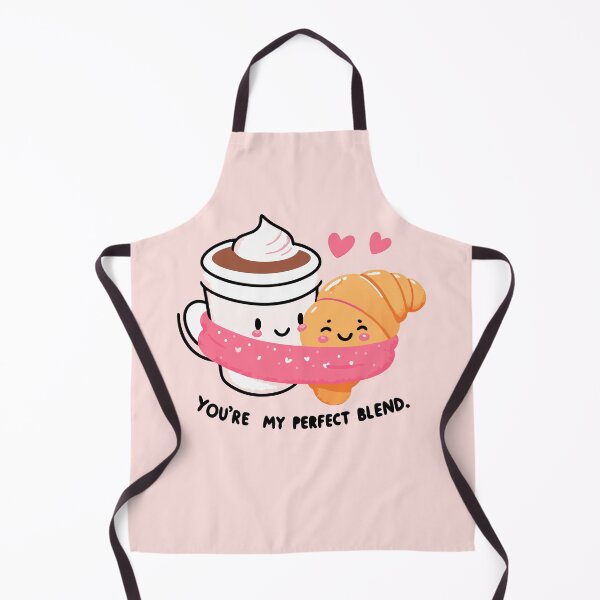 Item preview, Felt Coffee and Croissant Duo – Playful Breakfast Romance Design designed and sold by MAGICKEY2024.