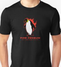 Fire Penguin T-Shirt Weird Cute Penguin Unisex T-Shirt