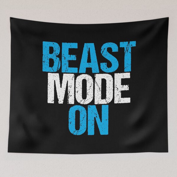 Item preview, Beast Mode On | Gym Quote Apparel for Serious Athletes designed and sold by typoinspired.