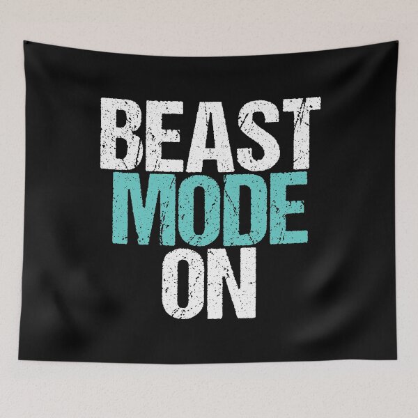Item preview, Beast Mode On | Gym Quote Apparel for Serious Athletes designed and sold by typoinspired.