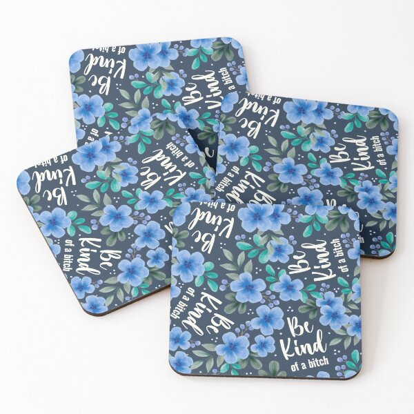 Item preview, Be Kind of a Bitch Pretty Sweary Floral designed and sold by KrisInStitches.
