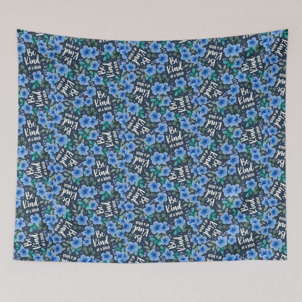 Item preview, Be Kind of a Bitch Pretty Sweary Floral designed and sold by KrisInStitches.