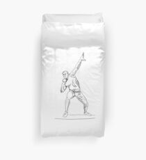 shot putter Duvet Cover