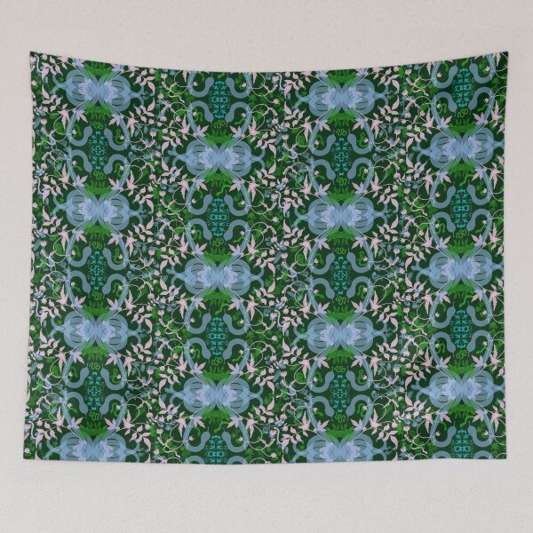 Item preview, Diversión con serpientes (verde y azul) designed and sold by JennyAnneDesign.