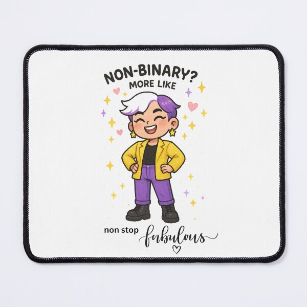 Item preview, ❤️Non-binary? More like non-stop fabulous!❤️ designed and sold by Felt & Spoken.