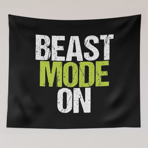 Item preview, Beast Mode On | Gym Quote Apparel for Serious Athletes designed and sold by typoinspired.