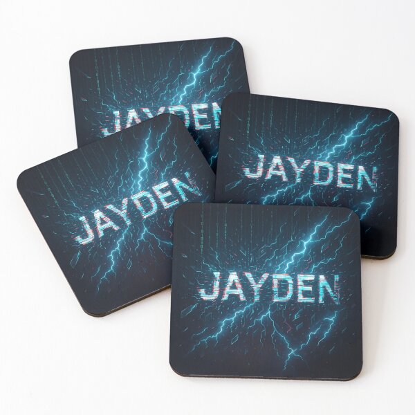 Item preview, Jayden – Glitch God of the Digital Realm | Cyberpunk Lightning Matrix Design designed and sold by VoidBloom Studio.