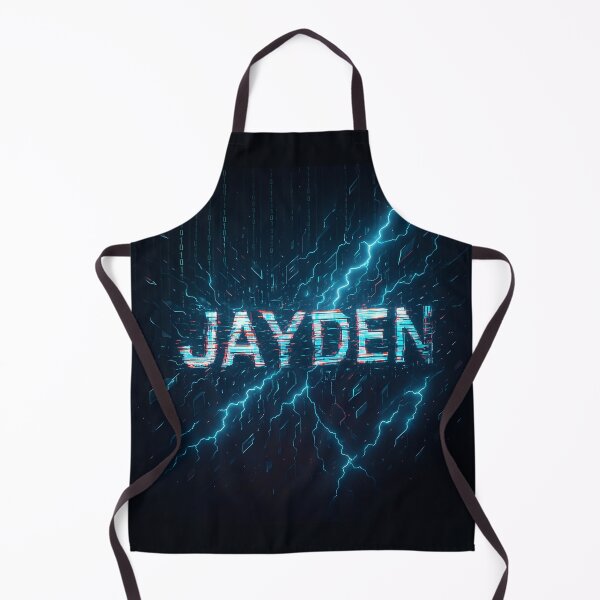 Item preview, Jayden – Glitch God of the Digital Realm | Cyberpunk Lightning Matrix Design designed and sold by VoidBloom Studio.