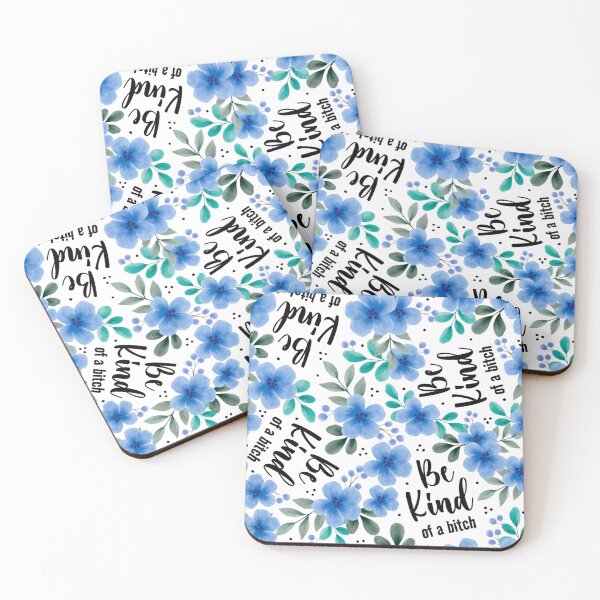Item preview, Be Kind of a Bitch Pretty Sweary Floral designed and sold by KrisInStitches.