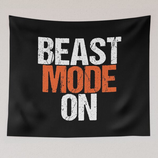 Item preview, Beast Mode On | Gym Quote Apparel for Serious Athletes designed and sold by typoinspired.